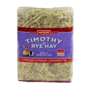 Peters Timothy and Rye Hay Rabbit and Guinea Pig Food 1kg^^^