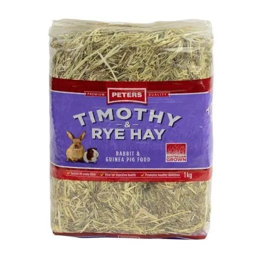 Peters Timothy and Rye Hay Rabbit and Guinea Pig Food 1kg^^^