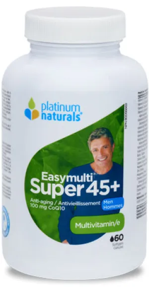 Platinum Naturals Easymulti Super 45  Men's Multi (60 Softgels)