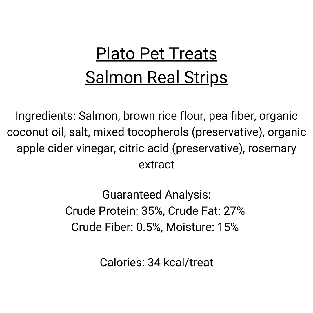 Plato Pet Treats - Salmon Strips