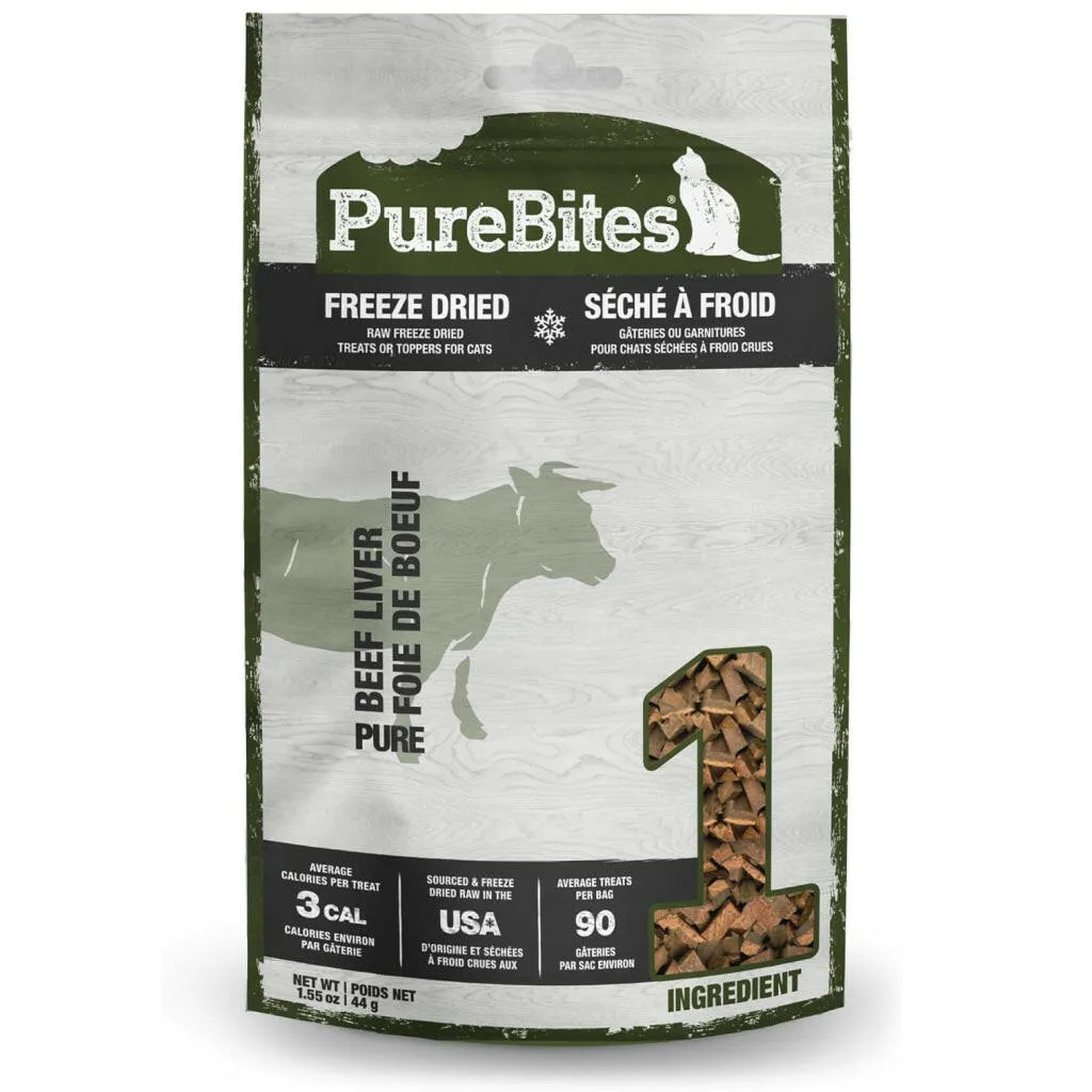 PureBites Beef Liver Freeze Dried Cat Treats (1.55 oz)