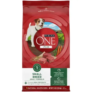 Purina One  Plus Dry Dog Food for Adult Dogs Small Breed Adult Formula 7.4 lb Bag