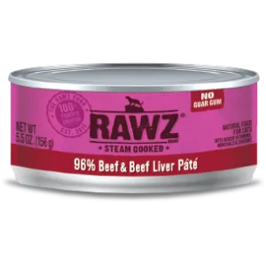 RAWZ 96% Beef and Liver Pate Wet Cat Food