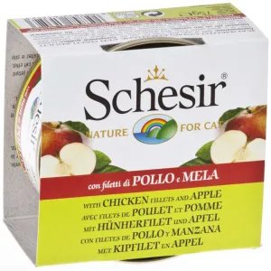 Schesir Chicken Fillets & Apple Fruit Dinner Adult Canned Cat Food 75g