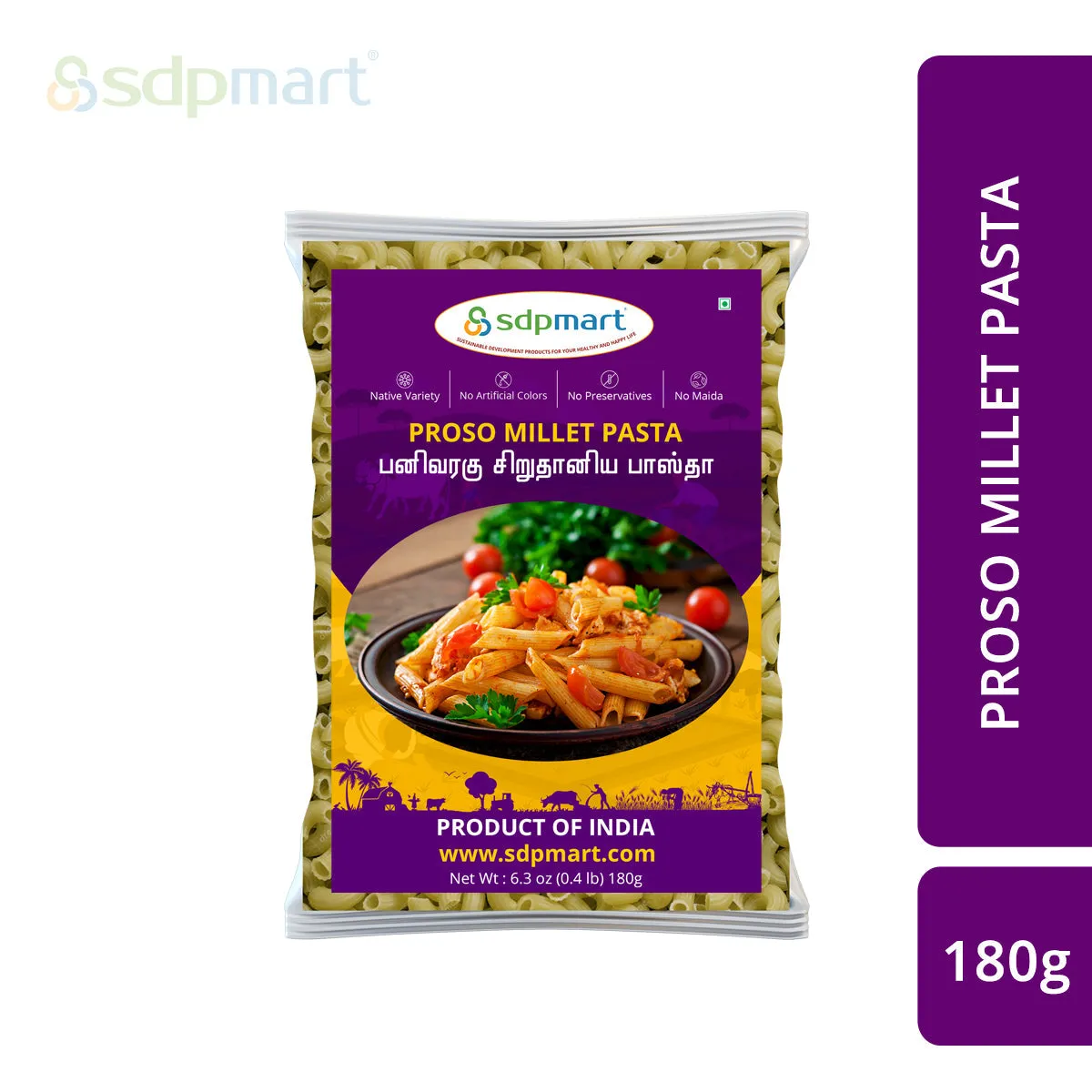 SDPMart Proso Millet Pastas 180g