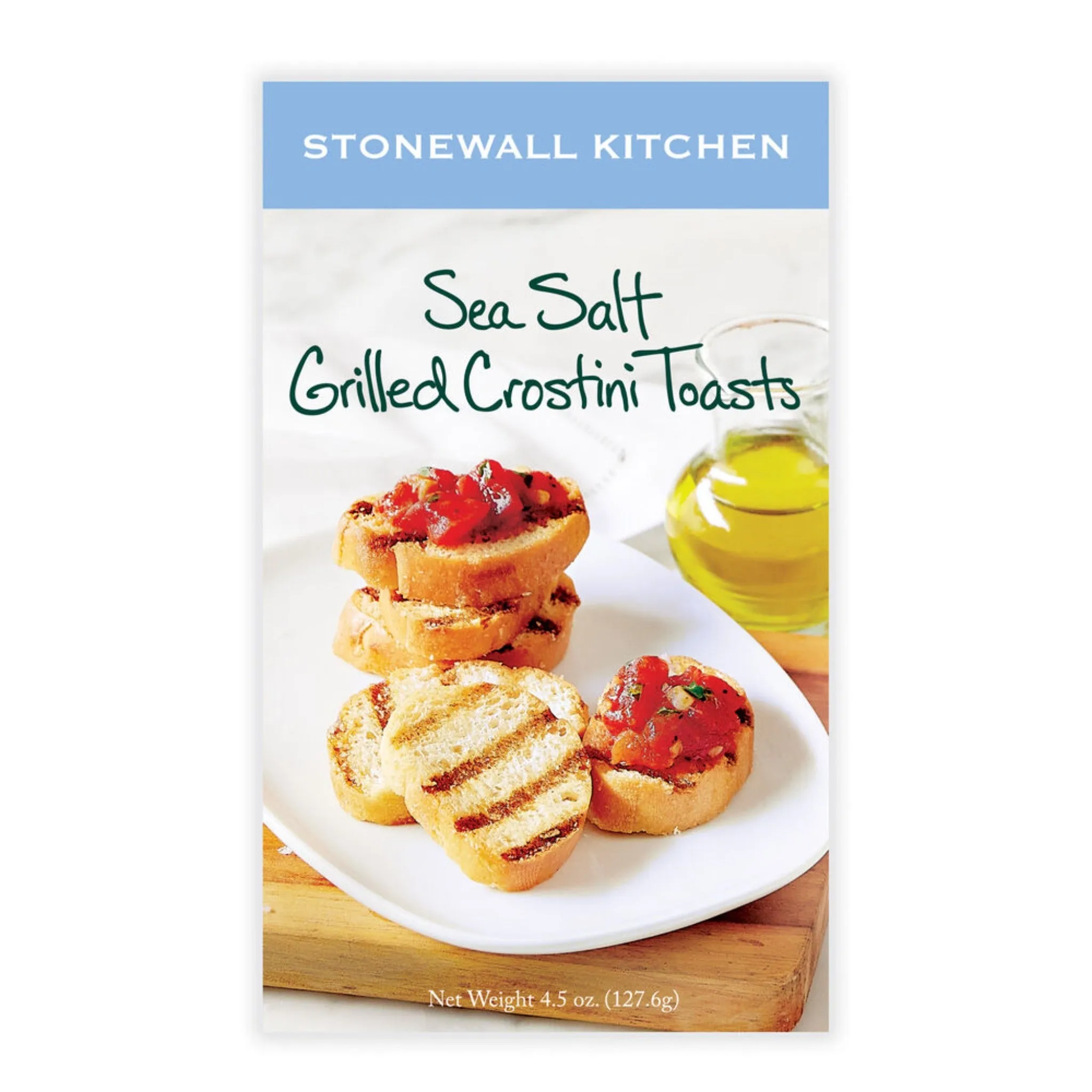 Sea Salt Grilled Crostini Toasts