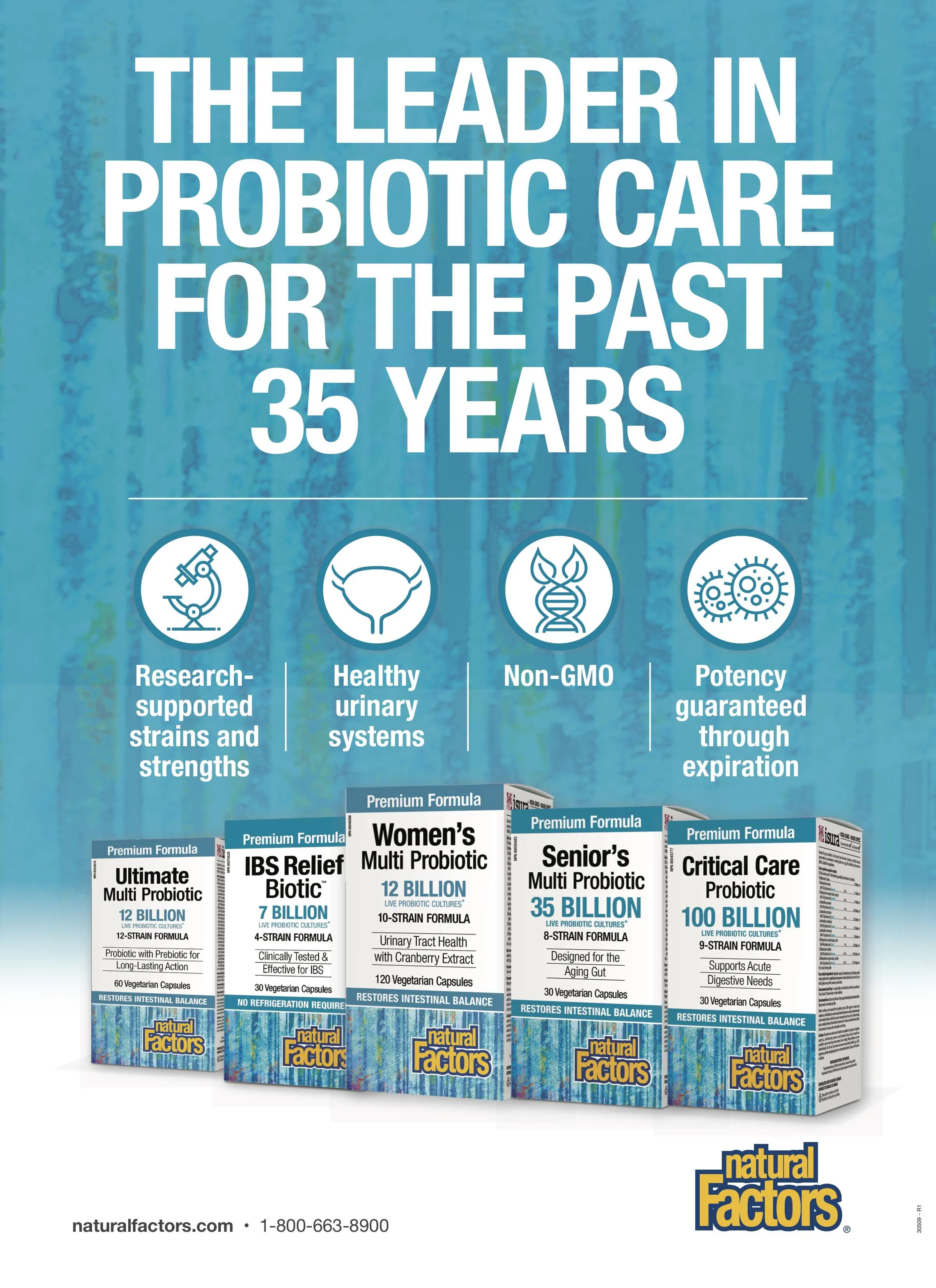 Senior's Multi Probiotic 35 Billion Live Probiotic Cultures Vegetarian Capsules