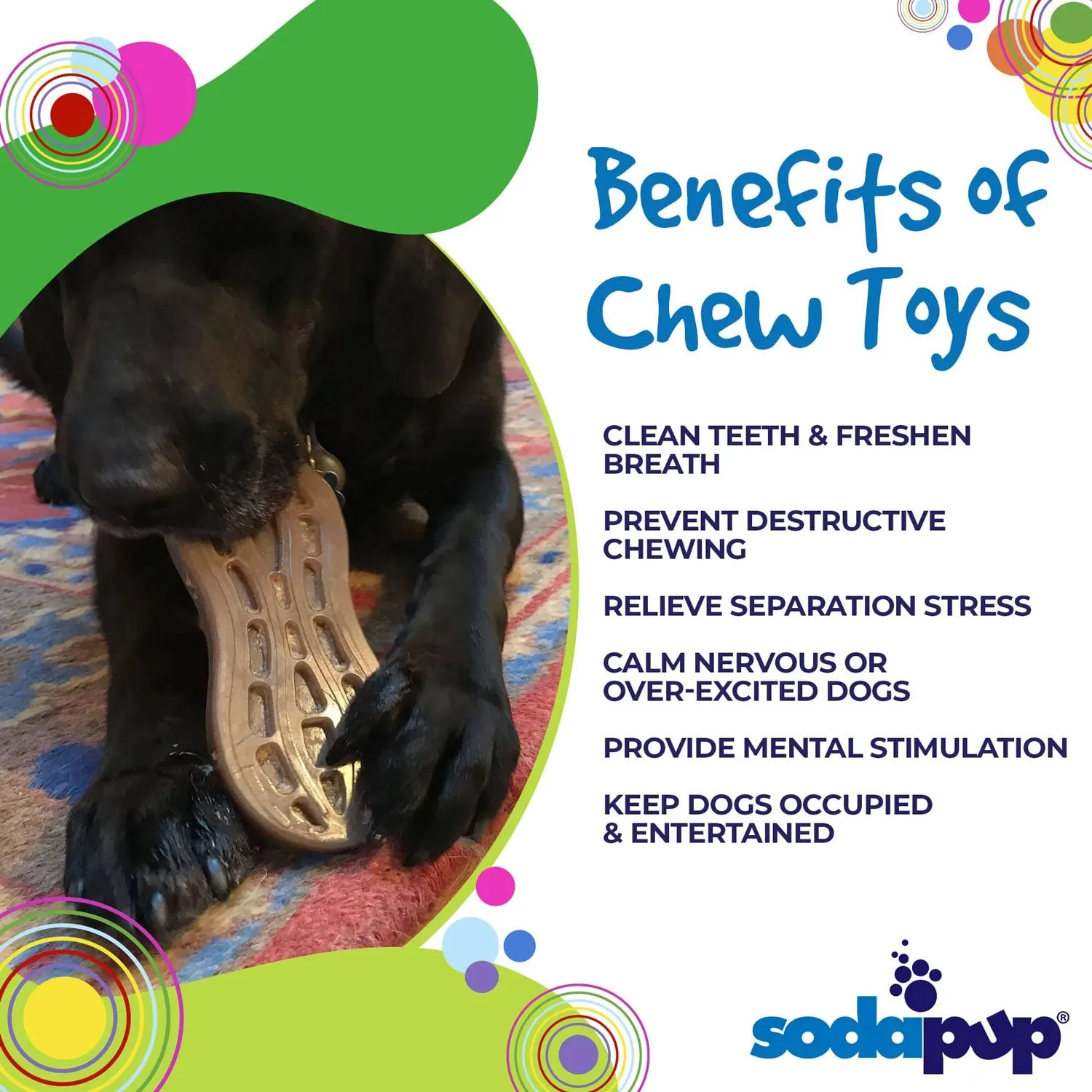 SodaPup Peanut Ultra Durable Nylon Chew Toy