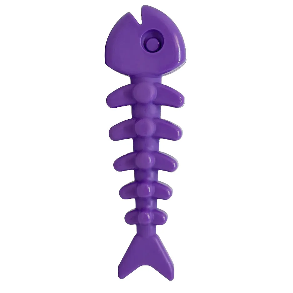 SodaPup Purple Fish Bone Ultra Durable Nylon Chew Toy