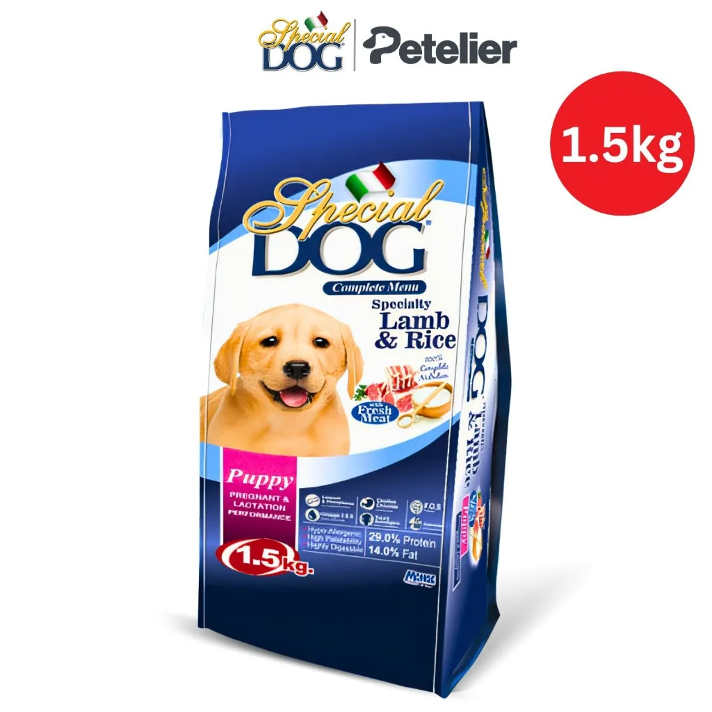 Special Dog Puppy & Mother Dry Food 1.5kg, Lamb & Rice Hypoallergenic Original Packaging