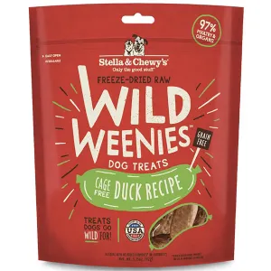 Stella & Chewy's Cage-Free Duck Wild Weenies Dog Treats - 3.25oz