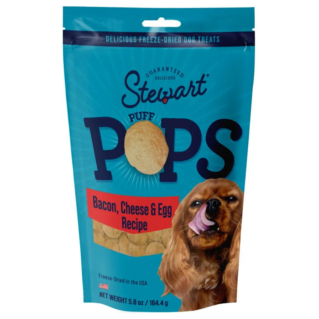 Stewart PuffPops Bacon, Egg & Cheese Recipe Freeze-Dried Treats For Dogs