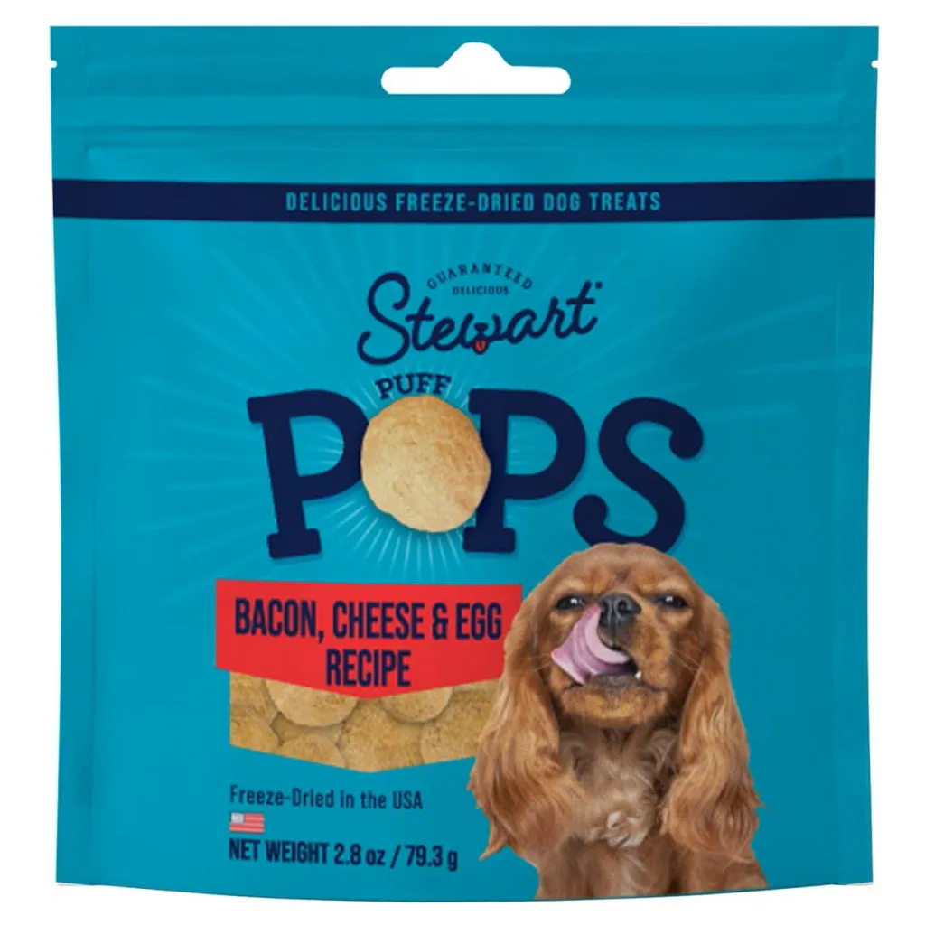 Stewart PuffPops Bacon, Egg & Cheese Recipe Freeze-Dried Treats For Dogs