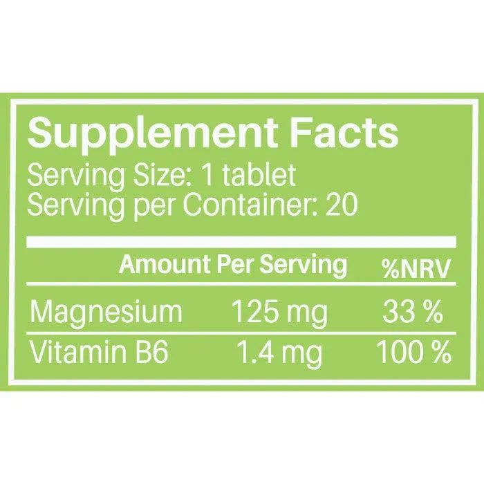 Sunshine Nutrition Magnesium   Vitamin B6 Effervescent Lemon Flavor Tablet 20's