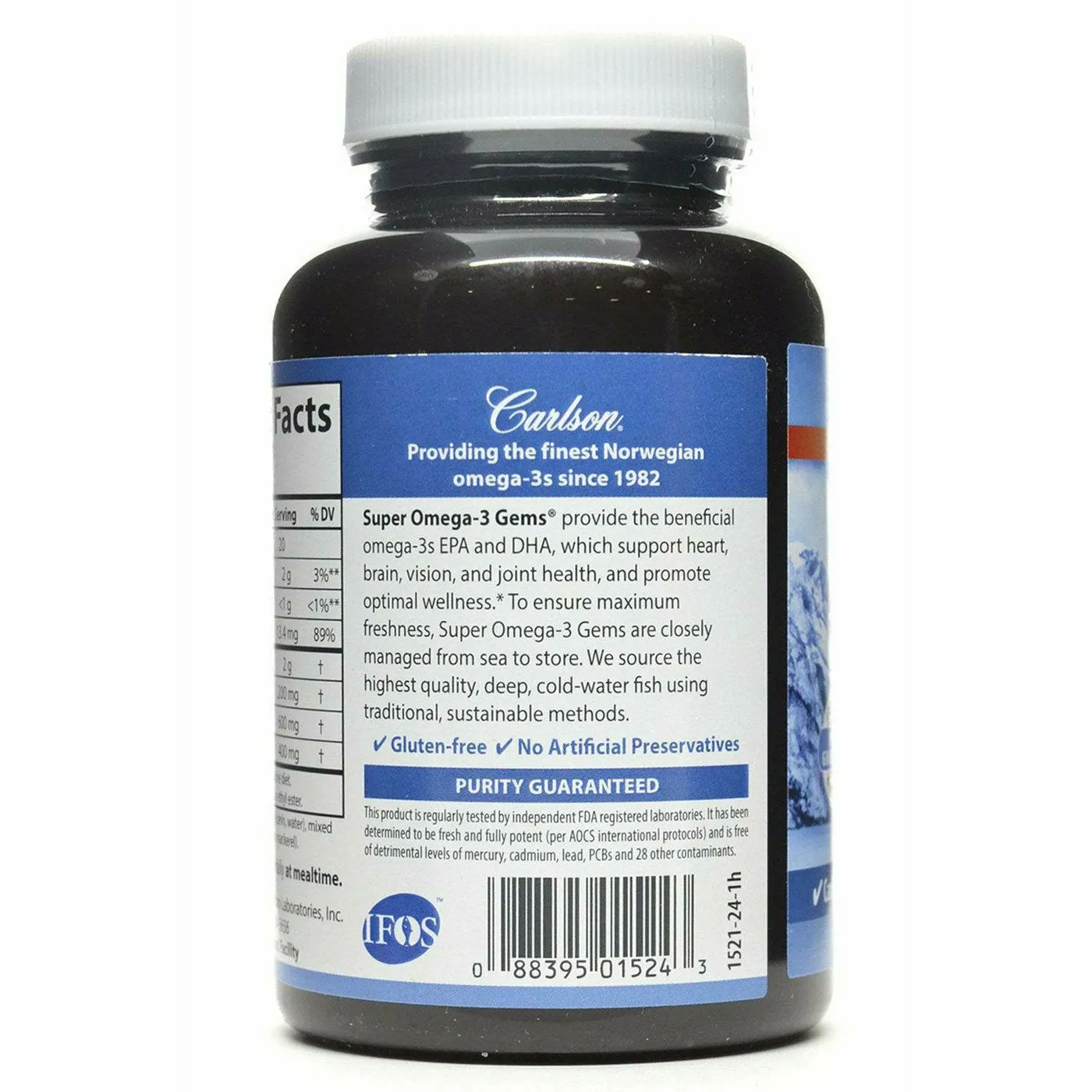 Super Omega3 Fish Oil 1200 mg by Carlson Labs