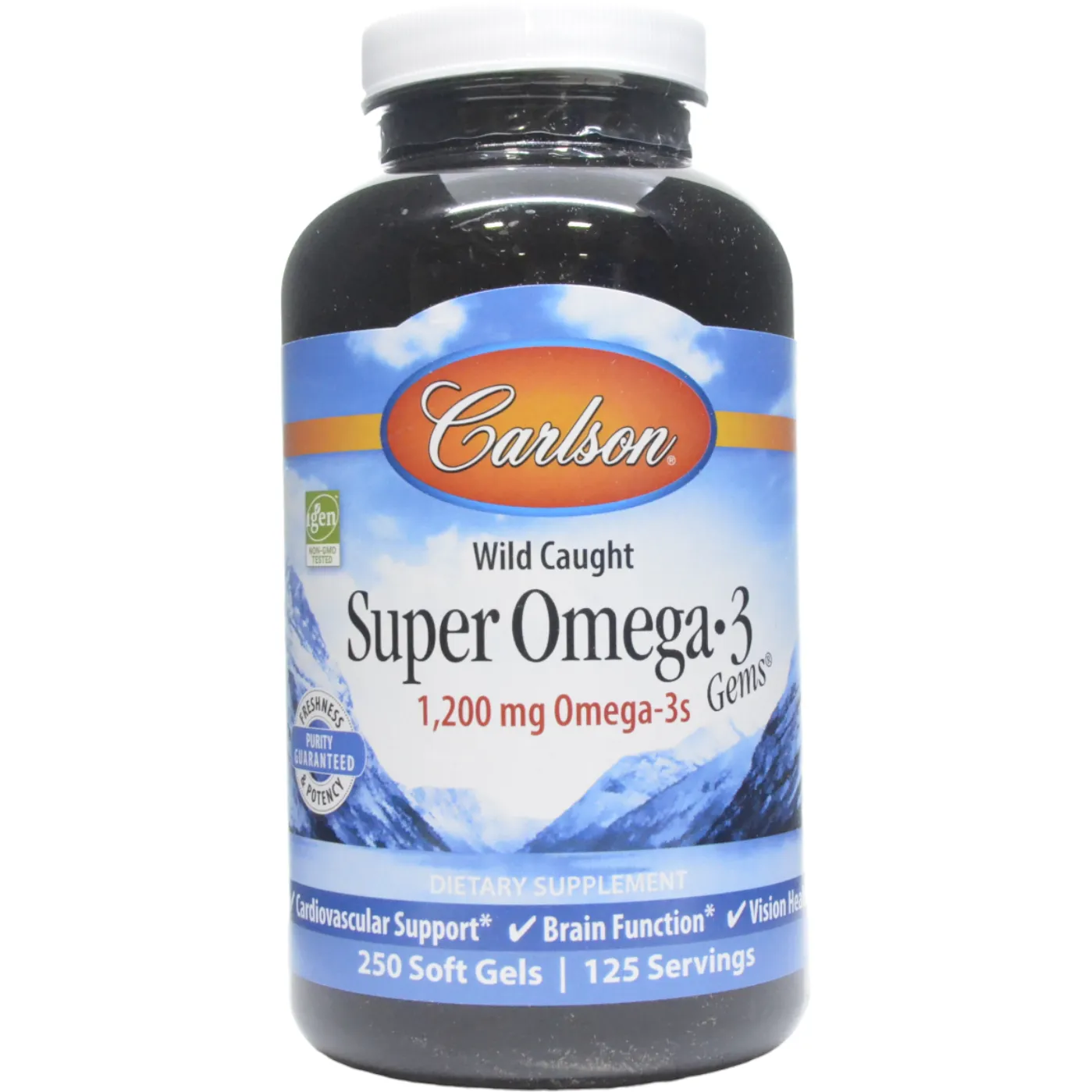 Super Omega3 Fish Oil 1200 mg by Carlson Labs