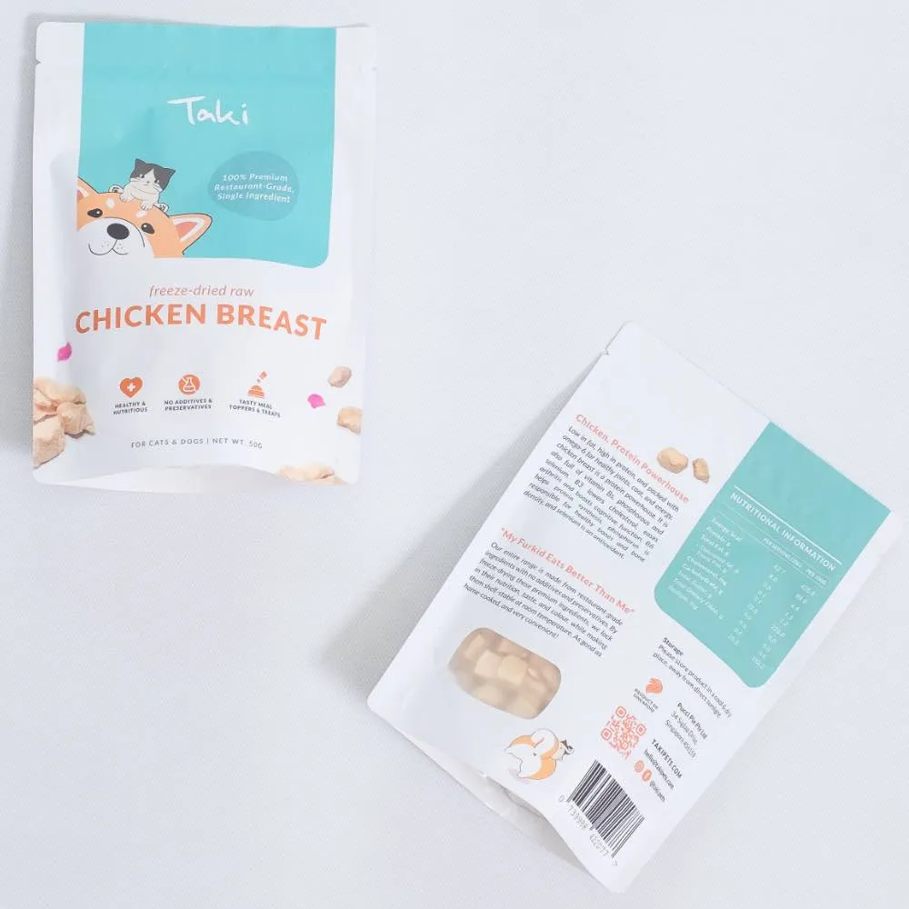 Taki Chicken Breast Grain-Free Freeze-Dried Treats For Cats & Dogs 50g