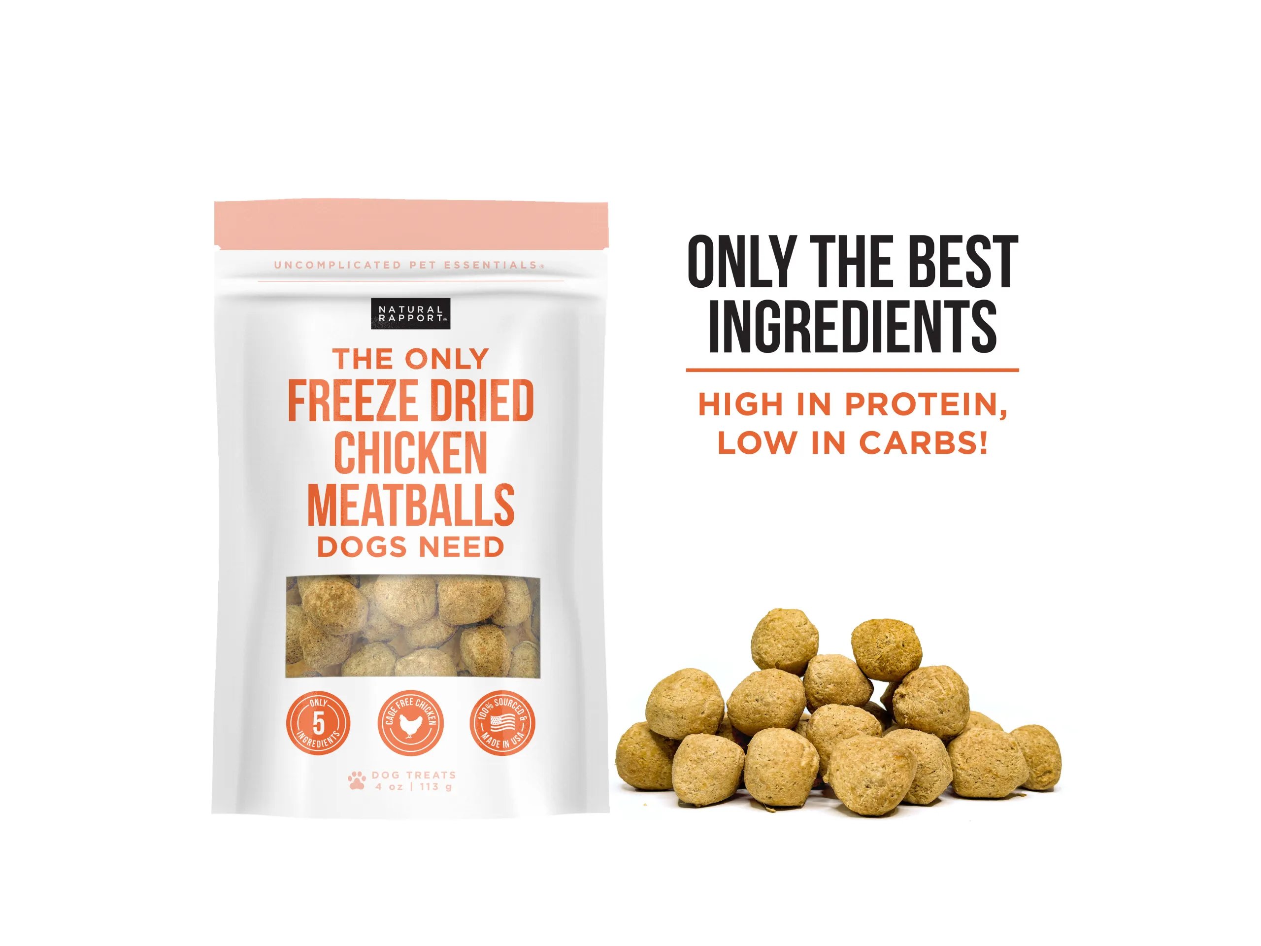 The Only Freeze Dried Chicken Meatballs Dogs Need