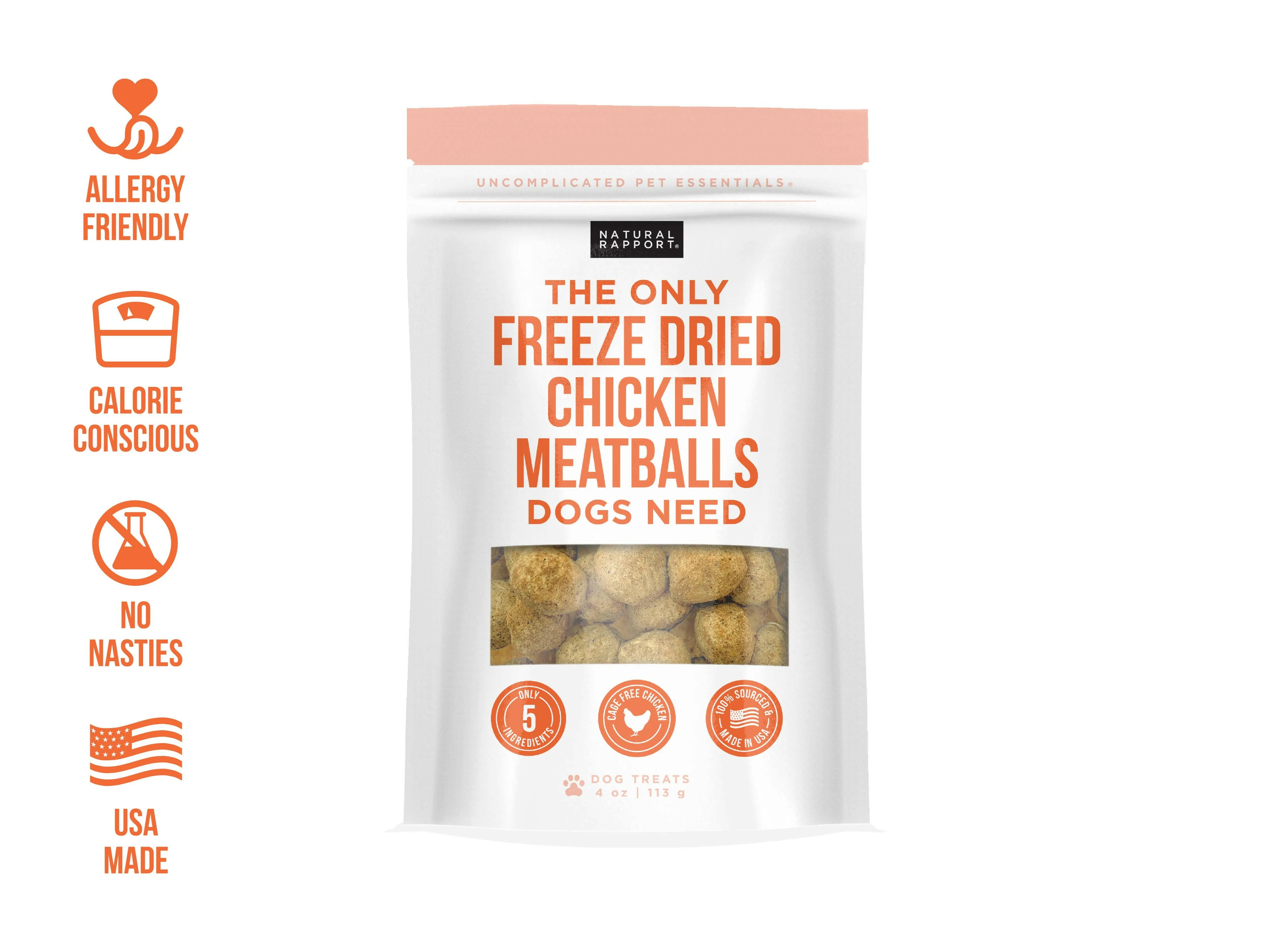 The Only Freeze Dried Chicken Meatballs Dogs Need