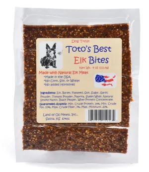 Toto's Best Elk Bites Dog Treats, 4 oz