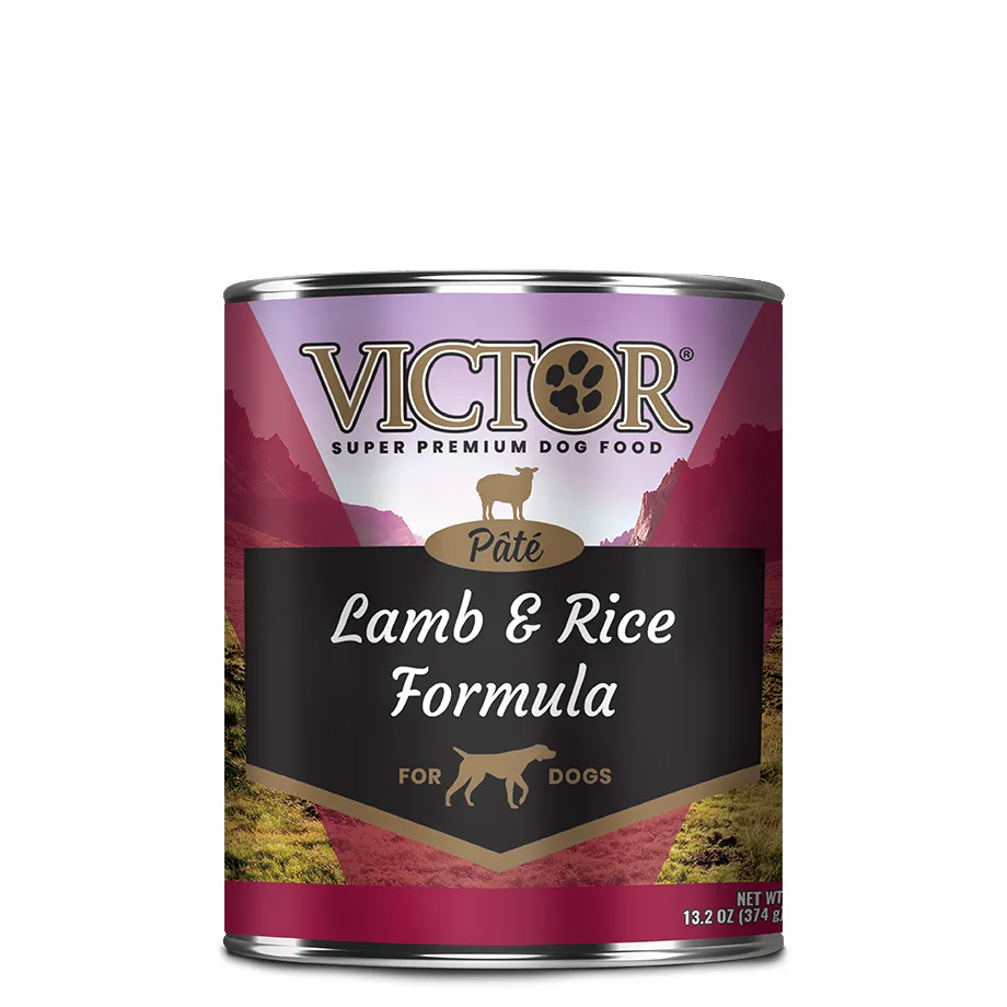 Victor Lamb & Rice "Pate" Dog Food - Canned, 12/13.2 Oz. Cans