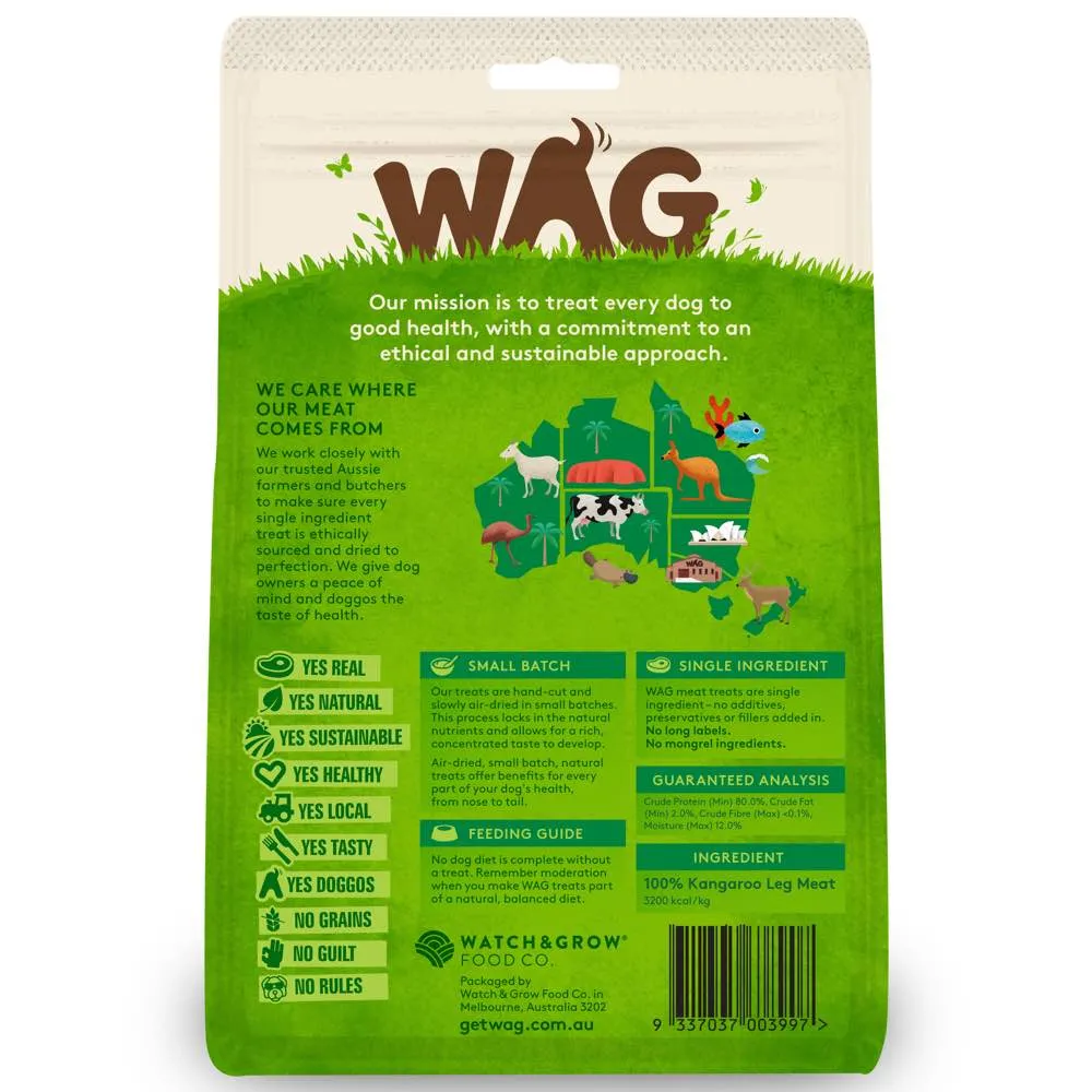 WAG Kangaroo Cubes Grain-Free Dog Treats 200g