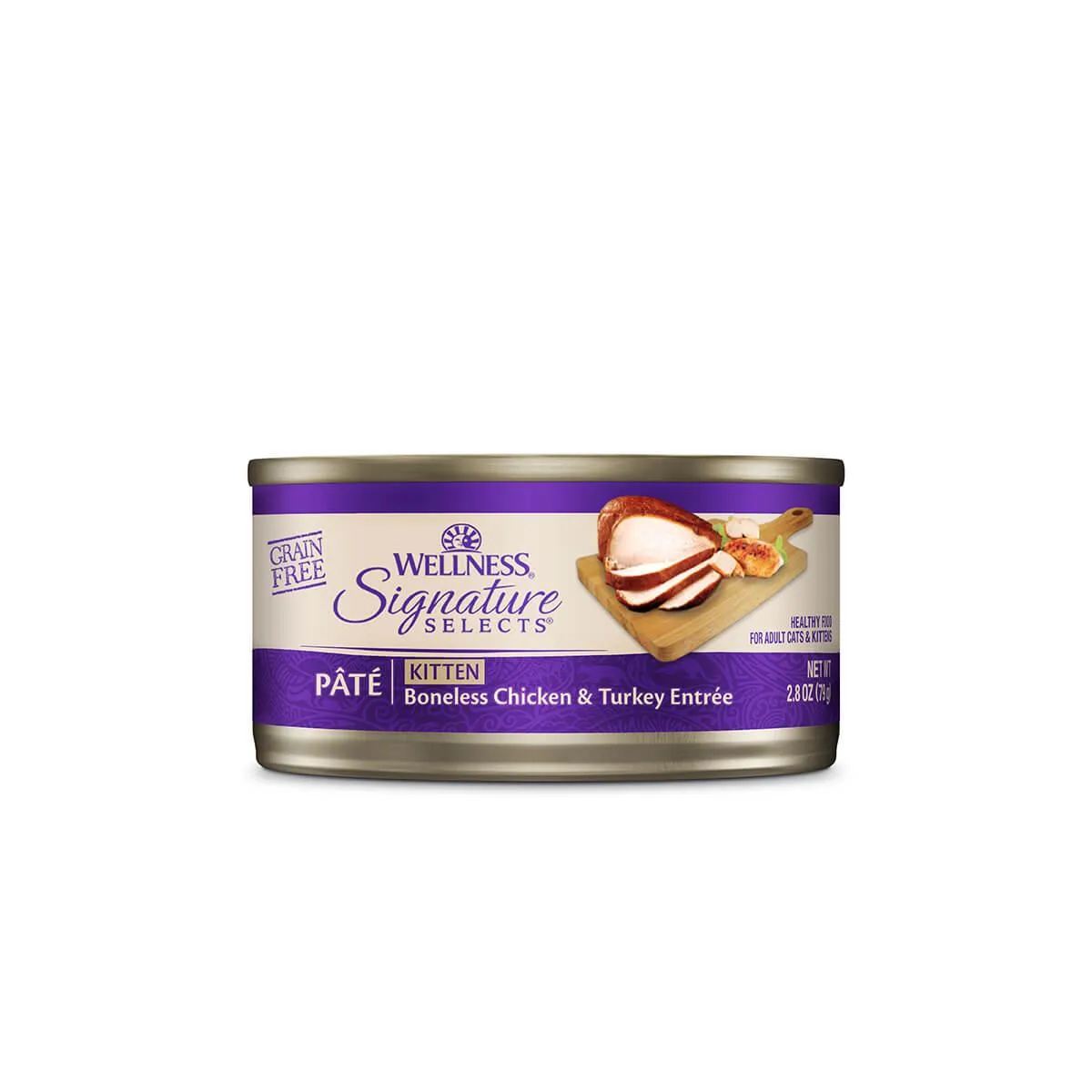 Wellness Core Signature Selects Kitten Boneless Chicken and Turkey Entrée Pate Wet Cat Food 79g